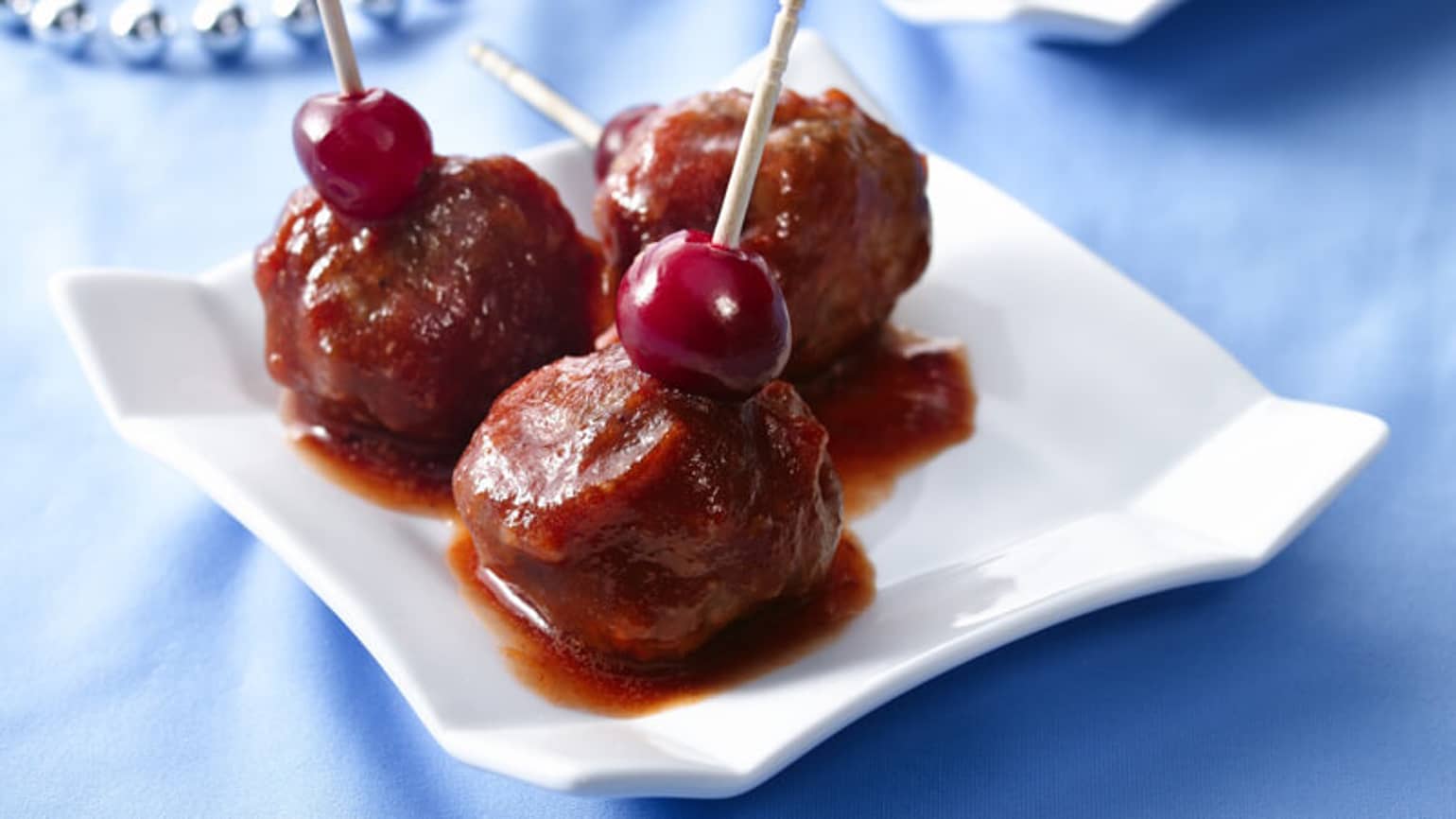 Boulettes De Viande Glacées Aux Canneberges En Hors-d'oeuvre